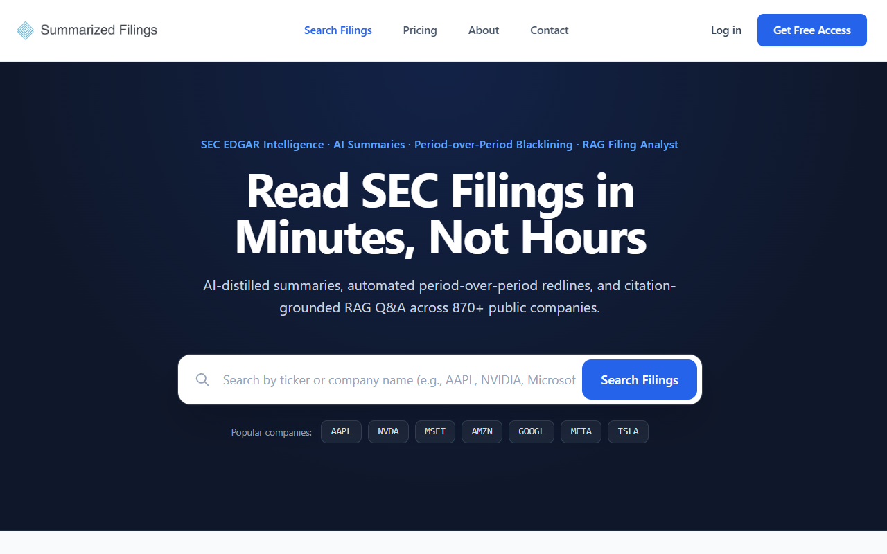 summarizedfilings.com